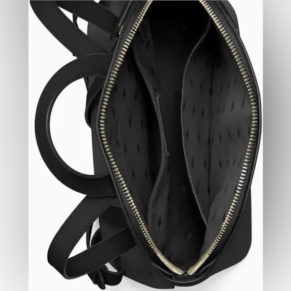 Kate Spade Staci Dome Backpack; Saffiano Leather;Black Leather Backpack;Like New - Picture 11 of 13